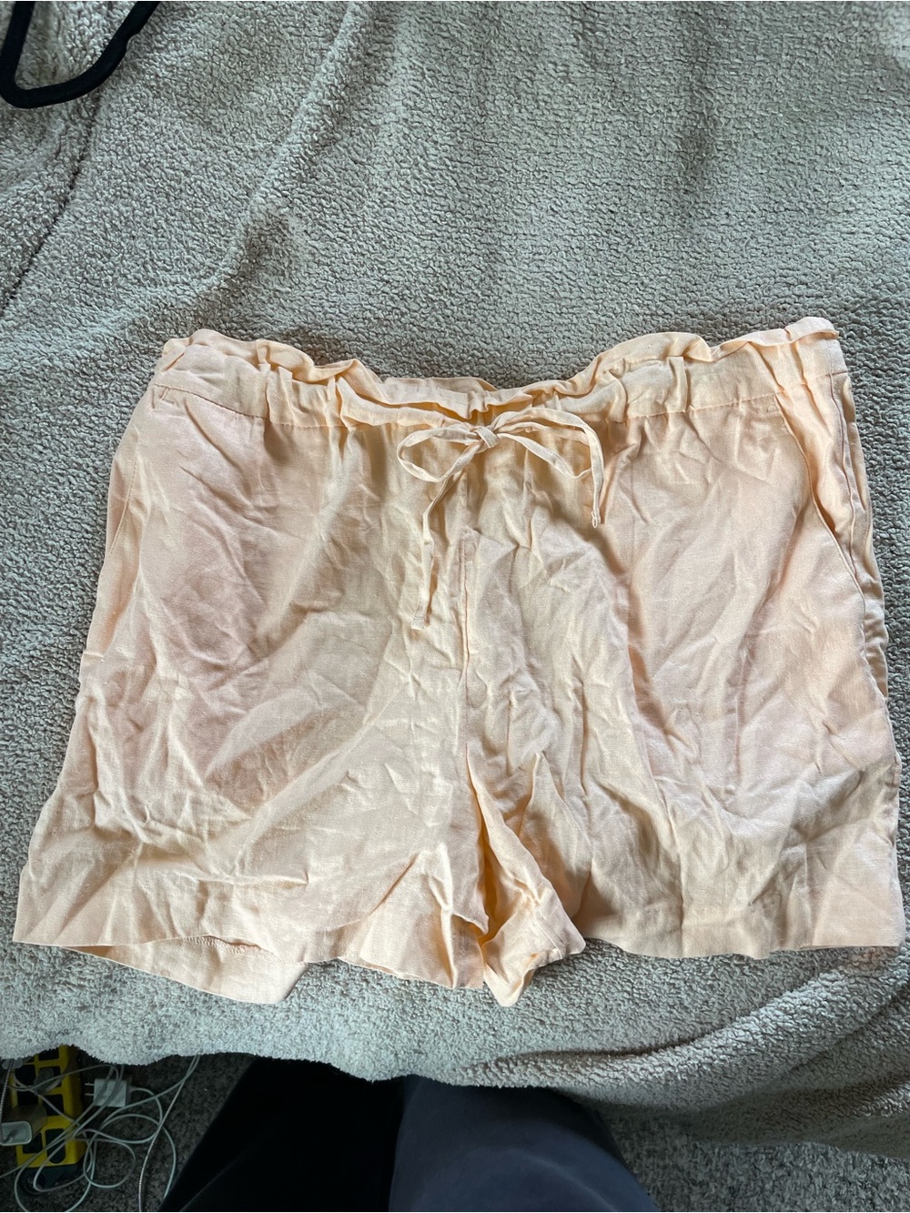 Banana Republic Light Peach Elastic Waist Shorts